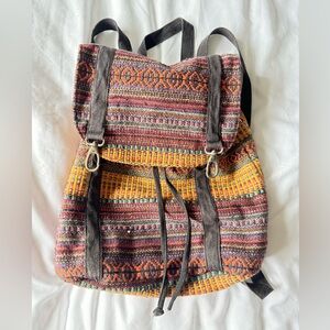 multi colored backpack